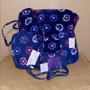 Vera Bradley Ellie flowers 4 piece set! Al…
